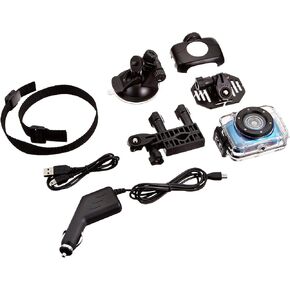 Sound Around Ryder Sports HD Action Camera - 1080P Mini Camcorder 16 MP Anti Shaking Cam 1.5" Screen USB SD Card HDMI Battery - Waterproof Case USB Cable Remote Handlebar Helmet Mount - GearPro GDV785OR (Orange)