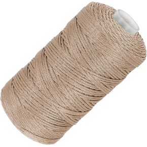 MECCANIXITY Nylon String Cord 1.5mm x 218 Yards Macrame Rope Braided Thread Twine String Smooth Beading Cord for Jewelry Making Supplies, DIY Craft, Violet