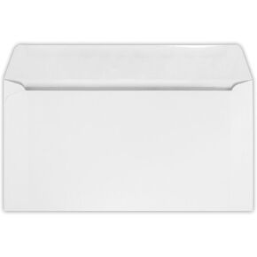 LUXPaper Booklet Envelopes | Machine Insertable | 6" x 11 3/8" | White | 24lb. Text | 50 Qty