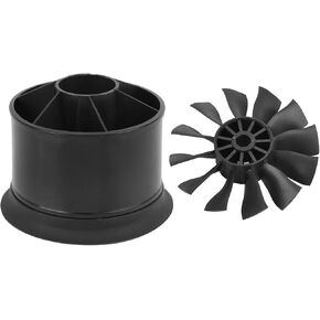 Ducted Fan 50mm,Ducted Fan with RC Brushless Motor RC Ducted Fan for 3300/4000/4600/5000KV Motor for Most RC Plane(Positive oar)