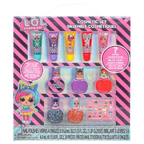 Disney Princess Sparkly Cosmetic Makeup Set for Girls with Lip Gloss Nail Polish Nail Stickers - 11 Pcs|Perfect for Parties Sleepovers Makeovers Birthday Gift for Girls 3+