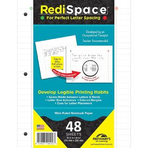 Notebook Filler Paper White 10-1/2 x 8 in