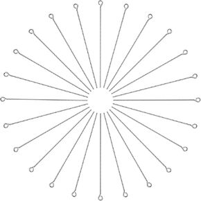 TOAOB 200pcs Stainless Steel Eye Pins Set for Jewelry Making Long 70mm Silver Open Eye Pins Jewelry Findings for DIY Crafts