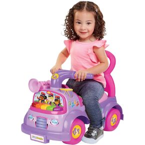 Little People Fisher-Price Music Parade Purple Ride-On, Plays 5 Marching Tunes & Other Sounds! Perfect for Toddler Boys & Girls Ages 1, 2, & 3 Years Old - Helps Foster Motor Skills