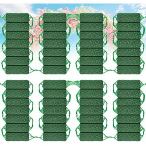 56 Pcs Floral Foam Garland 36.8Ft Flower Sponge Blocks Kit Absorption Flower Holder Arch Door Plant Foam Flower Green Sponge Foam Flower Arrangement for Wedding Party Ceremony Home Garden Decor