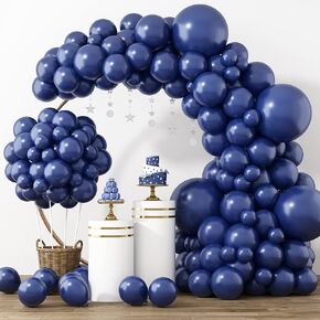 RUBFAC 129pcs Metallic Gold Balloons Latex Balloons Different Sizes 18 12 10 5 Inch Party Balloon Kit for Birthday Party Graduation Wedding Holiday Balloon Decoration