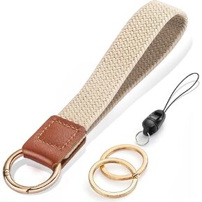 Wrist Lanyard, Stretchy Wristlet Keychain Lanyards, Cute Key Lanyard for Women Men, Short Key Chain Lanyard for Car Keys Card Wallet Phone