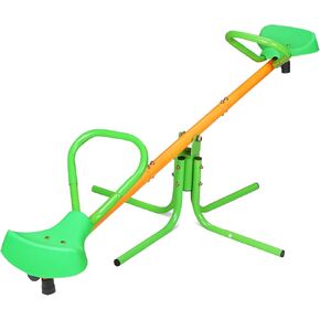 Seat Teeter Totter for Kids Outdoor,360° Rotate Seesaw,Sit and Spin Teeter Totter for Kids, Toddlers, Boys, Children, Playground Equipment Swivel Teeter Totter for Outdoor Backyard/Indoor (2-seat)