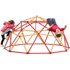 JAXPETY Kids Climbing Dome, Outdoor Jungle Gym for Kids Ages 4-8, 7FT Geometric Climbing Playground Equipment for Dome Climber, Supports Up to 500LBS, Kids Playground for Backyard