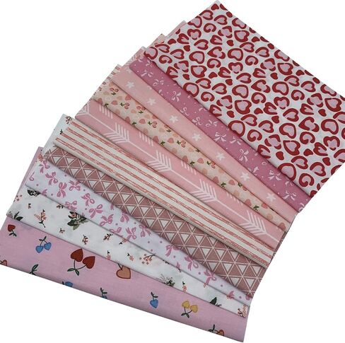 10Pcs Cotton Fabric Squares Bundles 25 x 25 cm Floral Patterns Printed Fabric Patchwork Craft Cloths for Sewing Quilting DIY Needlework Decoration Scrapbooking Handwork (Grey) in Saudi Arabia