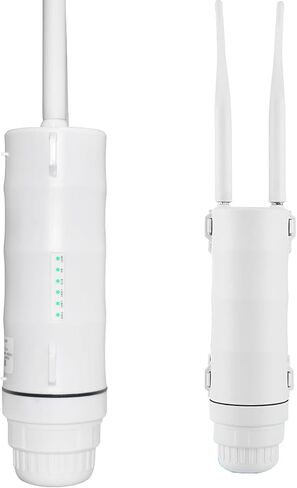 AX1200 Outdoor WiFi 6 Extender Long Range, Dual Band Outdoor Wireless Access Point Bridge with 4 High Gain Antennas, Gigabit Port, Poe Powered, Support MU-MIMO, Seamless Roaming, Cloud Access in Saudi Arabia