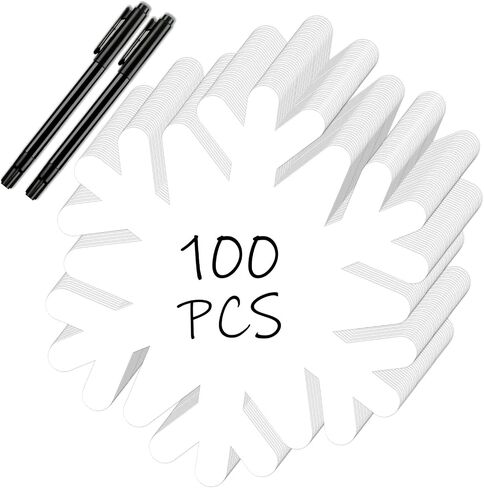 Qilery 100 Pcs Large Paper Snowflakes Cutouts with 2 Pcs Marker Pens Winter Snowflakes Bulletin Board Cutouts for Classroom Decor Xmas Winter Party Supplies in Saudi Arabia