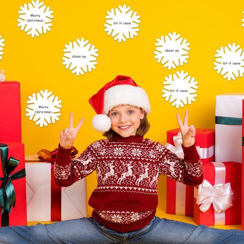 Qilery 100 Pcs Large Paper Snowflakes Cutouts with 2 Pcs Marker Pens Winter Snowflakes Bulletin Board Cutouts for Classroom Decor Xmas Winter Party Supplies in Saudi Arabia