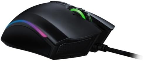 Razer Mamba Elite Wired Gaming Mouse: 16,000 DPI Optical Sensor - Chroma RGB Lighting - 9 Programmable Buttons - Mechanical Switches in Kuwait