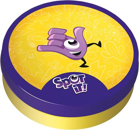 Zygomatic Spot It! Classic Card Game (2024 Refresh) - Eco-Blister Edition, 5-in-1 Visual Perception Game for Quick Reflexes and Family Fun, Ages 6+, 2-8 Players, 10 Minute Playtime, Made in Saudi Arabia
