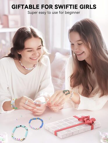 ARTDOT 1400 PCS Letter Beads, 28 Styles Friendship Bracelets Assorted Alphabet Beads Preppy Beads Jewelry Making Kit with Beads Case in Kuwait