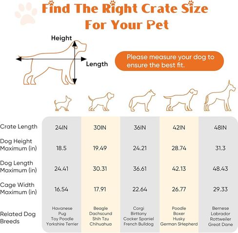 قفص كلب قابل للطي بباب مزدوج من Elevon مع صينية مانعة للتسرب، مقاسات متعددة in Kuwait