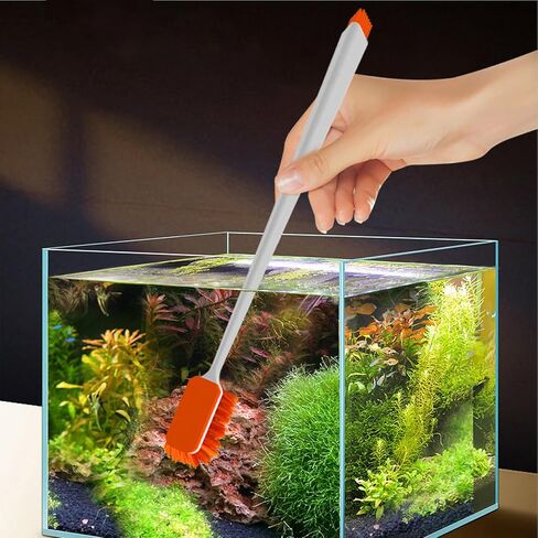 Vimvins Small Fish Tank Cleaner - Algae Scraper for Glass Aquariums - Aquarium Brush & Scrubber Tool Adapted for Cleaning Glass and Acrylic Aquariums. in Saudi Arabia