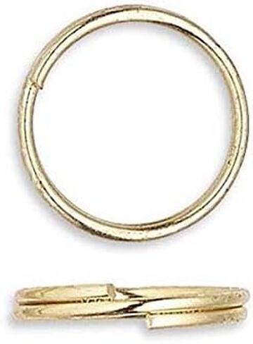 100 Plated Steel 8mm Round Double Loop Split Ring Jewelry Findings (Antique Bronze) in Saudi Arabia