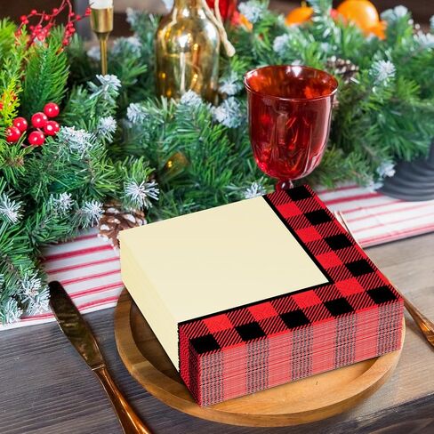 Gingerbread Christmas Party Supplies, Disposable Luncheon Napkins Party Napkins for Merry Christmas Winter Holiday Gingerbread Birthday Party Decorations, 3 PLY, 50 Count in Saudi Arabia