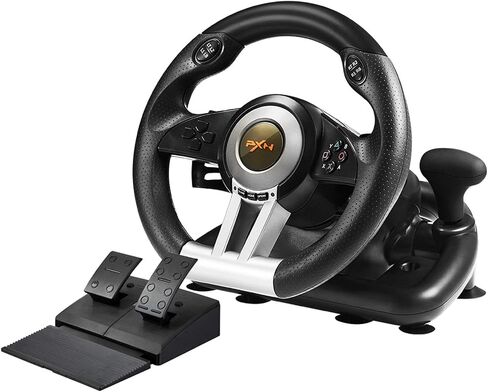 عجلة سباق PXN V3II PC، عجلة قيادة سيارة USB مع الدواسات لجهاز Windows PC/PS3/PS4/Xbox One/Nintendo Switch in Kuwait