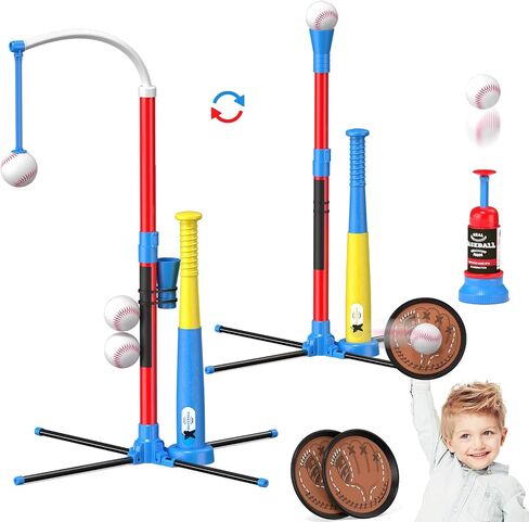 QDRAGON 4 in 1 Tball Set for Kids 3-5 with Toss and Catch Ball Set in Kuwait