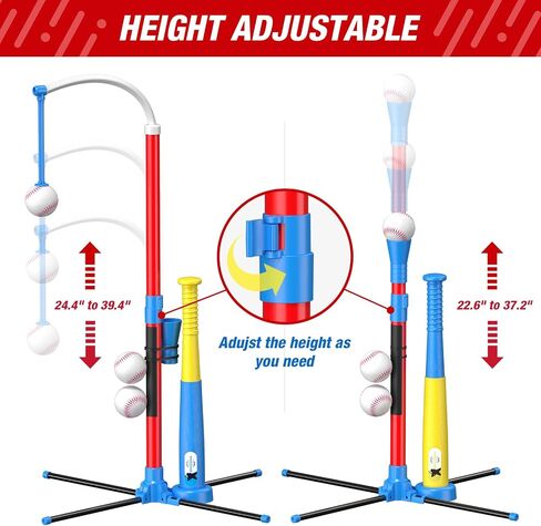 QDRAGON 4 in 1 Tball Set for Kids 3-5 with Toss and Catch Ball Set in Kuwait