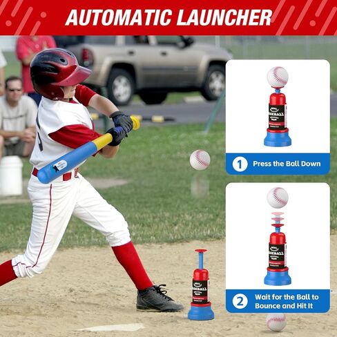QDRAGON 4 in 1 Tball Set for Kids 3-5 with Toss and Catch Ball Set in Kuwait