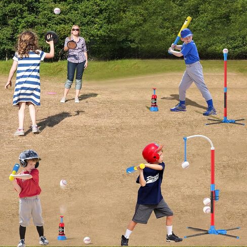 QDRAGON 4 in 1 Tball Set for Kids 3-5 with Toss and Catch Ball Set in Kuwait