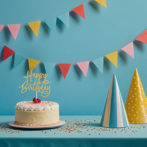 غلاف كعكة عيد ميلاد سعيد لامع - زينة عيد ميلاد سعيد لحفلات أعياد الميلاد الأولى أو الحفلات أو دعامات كشك صور الأطفال in Saudi Arabia