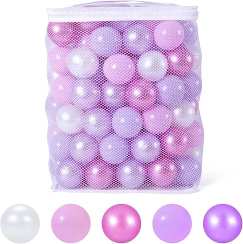GOGOSO Ball Pits Balls for Toddlers Pack of 50 100 200 Plastics Shape Ball Non-Phthalate Non-BPA Non-Toxic 2.2-Inch Crush Proof Play Balls in Saudi Arabia