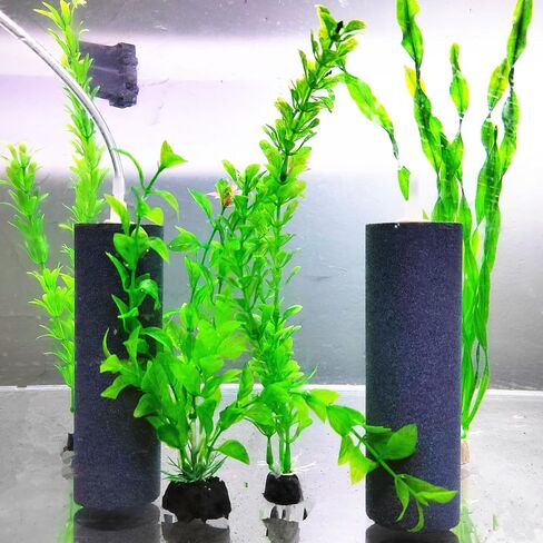 AQUANEAT Aquarium Air Stone 4x2 inch 2 Pack, Large Airstone, Aerator Bubble Diffuser, Air Pump Accessories for Aquariums, Hydroponic, Ponds and Fish Tanks in Kuwait