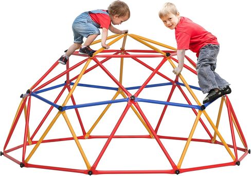 JAXPETY Kids Climbing Dome, Outdoor Jungle Gym for Kids Ages 4-8, 7FT Geometric Climbing Playground Equipment for Dome Climber, Supports Up to 500LBS, Kids Playground for Backyard in Saudi Arabia