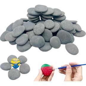 CYLHCM 35 قطعة صخور للرسم، 1.2"-2.0" صخور طلاء مسطحة DIY، صخور ناعمة للحرف اليدوية والفنون والديكور والصخور اللطيفة المختارة يدويًا للرسم in Kuwait