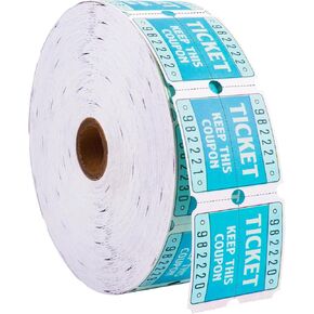 L LIKED Multicolor Raffle Tickets-4000 Tickets (2 Double Rolls of 2000 Tickets Roll), Consecutively Numbered 50/50 Raffle Tickets Rolls for Carnival Party, Concert, Carnivals & Other Even-Red,White in Kuwait