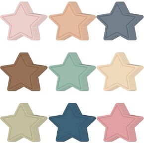 Geyee 108 Pcs Star Boho Cutouts Paper Boho Classroom Decor Bulletin Board Stars Assorted Colors Star Die Cut for Teachers Kids DIY Craft Projects School Chalkboard Wall Decor