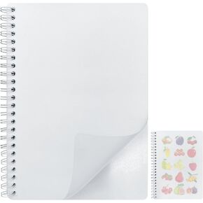 Reusable Sticker Book Collecting Album Blank Sticker Storage Book for Adults with Clear Plastic Cover 40 Sheets Release Paper Sticker Collection Book for Sticker Keeper Holder A5 Size