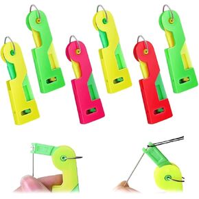 6 Pcs Automatic Needle Threader，Used for DIY Embroidery Cross Stitch Craft, Sewing Needle and Thread, Embroidery Thread