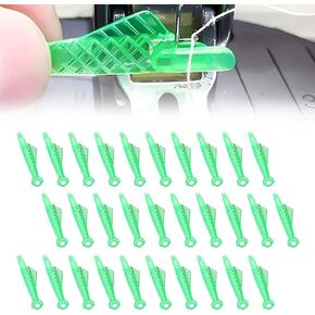 30Pcs Fish Mouth Sewing Machine Needle Threader，2024 New Fish Type Sewing Machine Needle Threader,Quick Sewing Machine Cycle Simple Needle Threader Tool