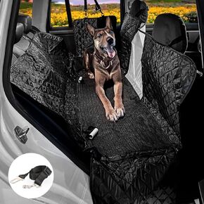 Dog Car Seat Cover for Back Seat, Dog Hammock for Car, Waterproof with Side Flaps, Back Seat Extender for Dogs, Car Dog Cover Back Seat, Back Seat Cover for Dogs, Dog Car Seat Covers