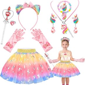 Princess Dress up Clothes for Girls 4-6,Light Up Toddler Princess Toys for 3 4 Year Old Girls Christmas Gift