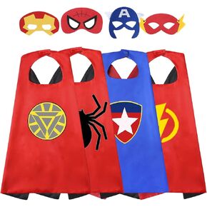 Outdoor Toys for Toddlers Age 3-5 - Party Favor for Kids, Superhero Dress up Gifts for 3-7 Year Old Boys Girls Costumes Supplies 6 Pcs