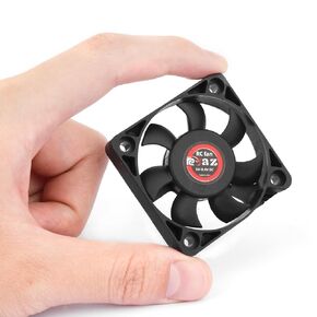 RC High Speed Fan 25-50mm Motor ESC Waterproof 10000-30000RPM 5V-12V DC for 1/10 RC Crawler Car 550 540 3650 Brushed Brushless Motor Cooling Fan Heat Sink (25mm)