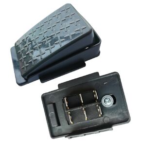 6V 12V Foot Pedal Switch Replacement Parts for Power-Wheels Foot Pedal Accelerator Switch Kids Trax Ride On Toys Car Jeep SUV Truck Reset 6-pin Black