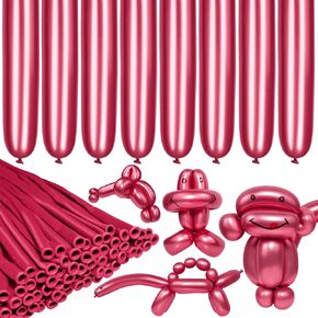 LXZFCRG 260 Balloons Clear Long Skinny Latex Balloon for Balloon Animals, 100Pcs Twisting Ballon Shine for Balloons Arch Party Supplies Weddings Birthday (Clear) in Kuwait