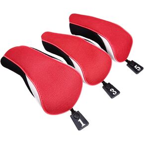 Sword &Shield sports 3pcs/Set New Driver # 1 3 5 Fairway Wood Cover Golf Club Headcover£¨Black£©