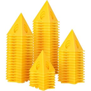 36pcs Painters PyramidStands - Paint Triangle Stands，Paint Stands for Painting，Mini Cone Paint Stands for Cabinet and Door Risers Support