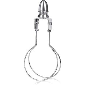 Lamp Shade Harp Holder Adapter kit - Clip on Lampshade Light Bulb With Shade Attaching Finials Support Fitter Parts Converter(1 Pack, Black)