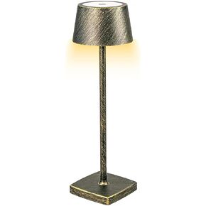 Cordless Lamps - 6000mAh Desk Lamp | Rechargeable Battery Operated Lamp for Office, Dorm, Cafe, Camping & Power Outage | Perfect for Reading & Decorating (Black)