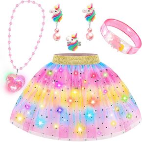 Princess Dress Up for Girls 4-6,Light Up Dress Up Clothes Toddler Toy,Kids Toys for 3-6 year old Girl Birthday Gift